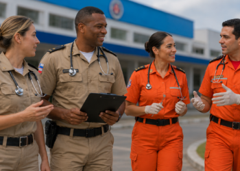 Oficiais médicos e odontólogos da Polícia Militar e do Corpo de Bombeiros da Bahia em atividade profissional.