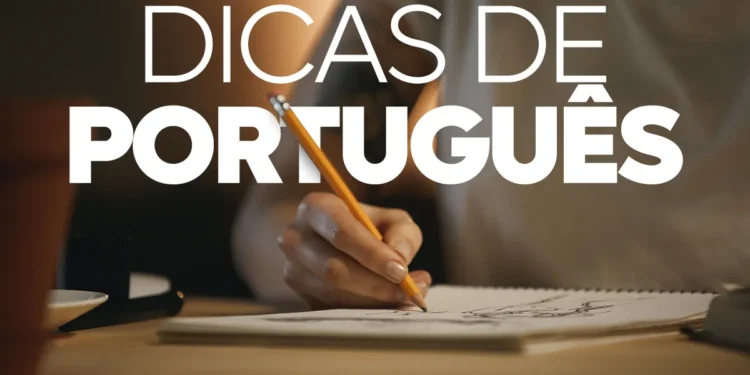 Imagem ilustrativa sobre dicas de português com pessoa escrevendo em caderno, representando o estudo da diferença entre “nessa” e “nesta”.
