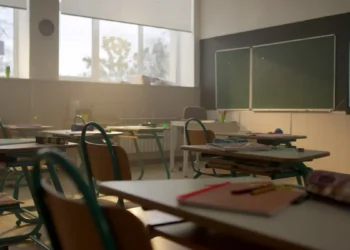 Sala de aula universitária vazia representando novos cursos de graduação autorizados pelo MEC em universidades federais.