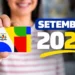 Cartão do Bolsa Família segurado por beneficiária com destaque para os pagamentos de setembro de 2026.