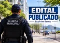 Guarda Municipal em avenida representando o edital publicado do concurso para a Guarda Municipal no Espírito Santo.