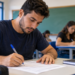 Candidato realiza prova em sala de aula representando concurso da Prefeitura de Alvorada RS.