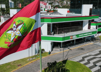 Centro Administrativo de Santa Catarina representando o concurso da Sefaz SC para Auditor Estadual de Finanças Públicas.