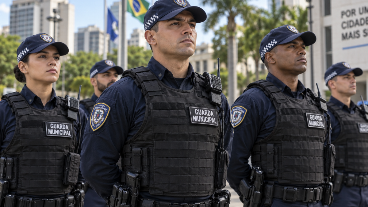Guardas municipais fardados representam as mais de 70 vagas abertas em concursos de São Paulo.