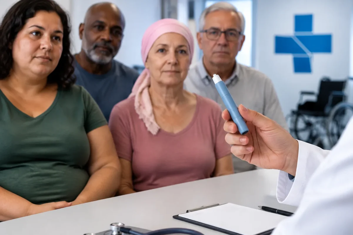 Pacientes recebem orientação médica sobre possível uso de canetas emagrecedoras pelo SUS